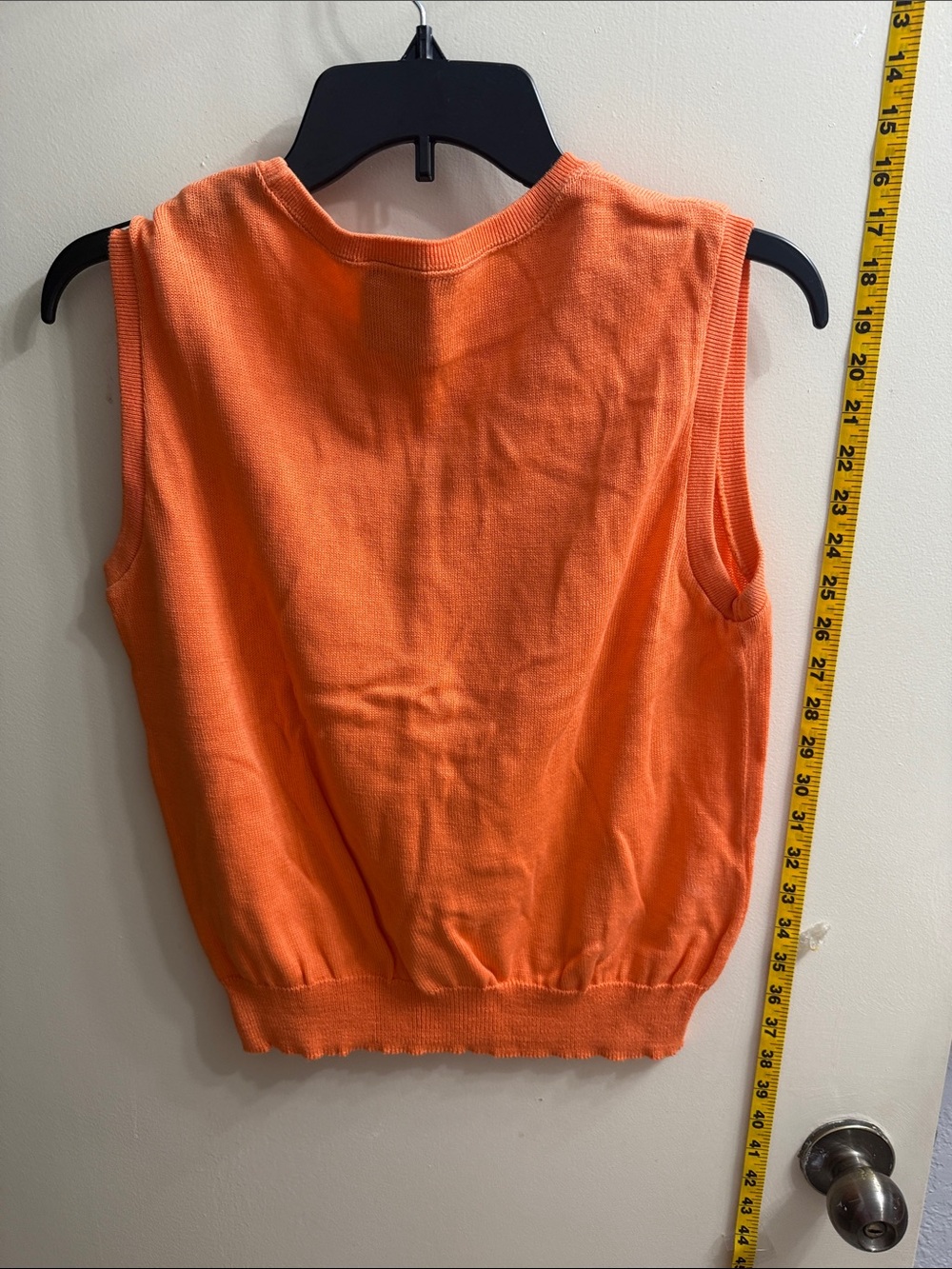 Cynthia Rowley Orange Knit Cardigan & Sleeveless Sweater Set - Picture 8 of 10